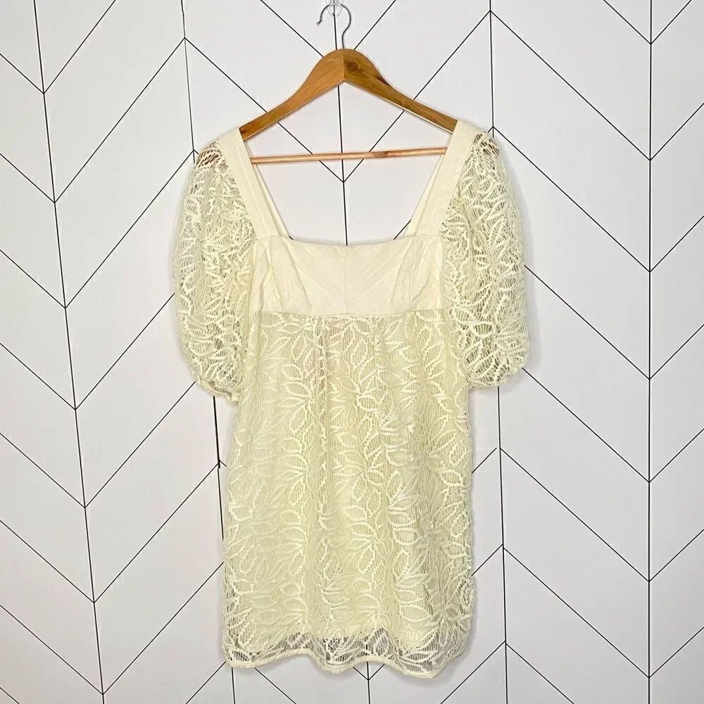 NWT Bcbgeneration Square Neck Boho Lace Dress